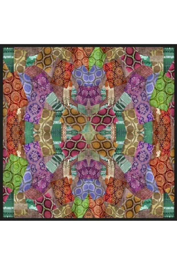 Sura Silk Scarf - Autumn-Winter- 90 X 90 -Asm2832 -05