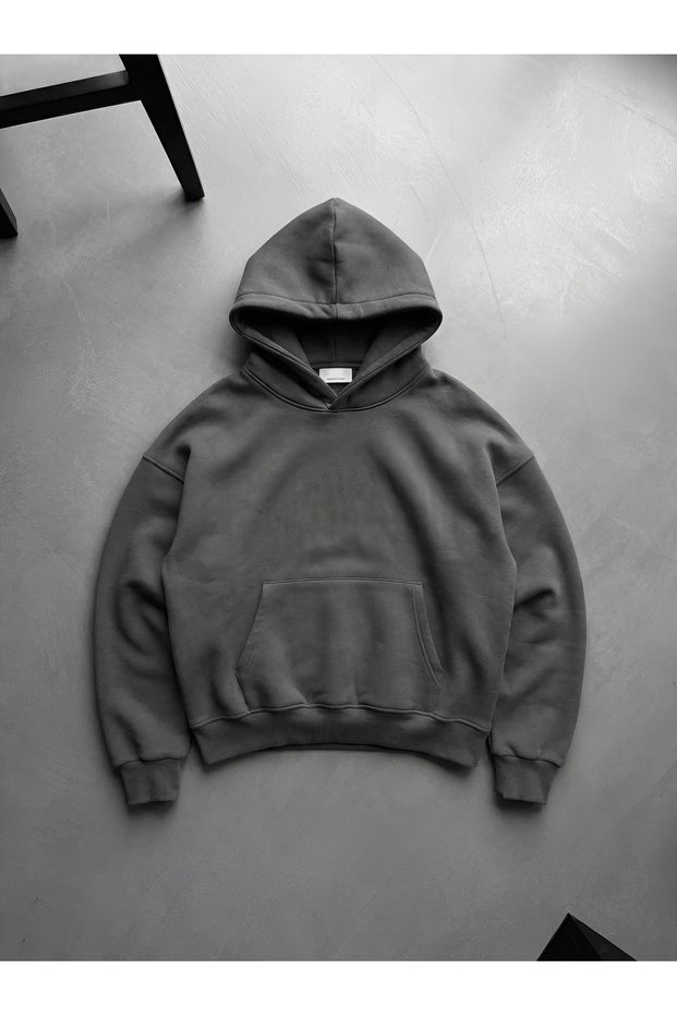 11 Colors Basic Unisex Three Thread Tok Fabric Oversize Hooded Thick Unisex Sweat Hoodie