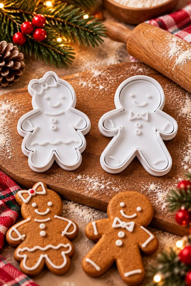 Gingerman Cookie Mold, Set of 2 Cookie Molds