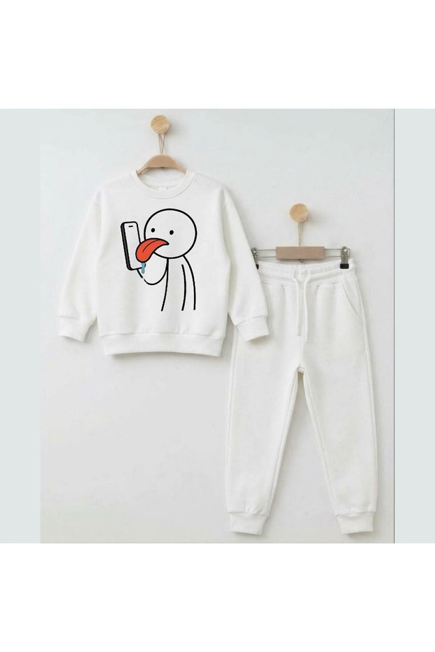 Team Sweatshirt Phone Vomiting Simulator Printed Girls Boys Crew Neck Sweatshirt