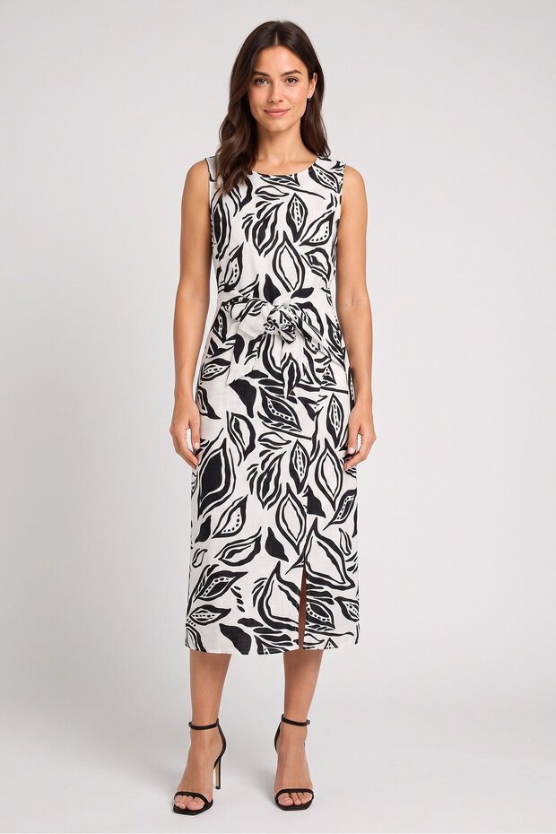 Women Allover Print Maxi Dress, Multicolor