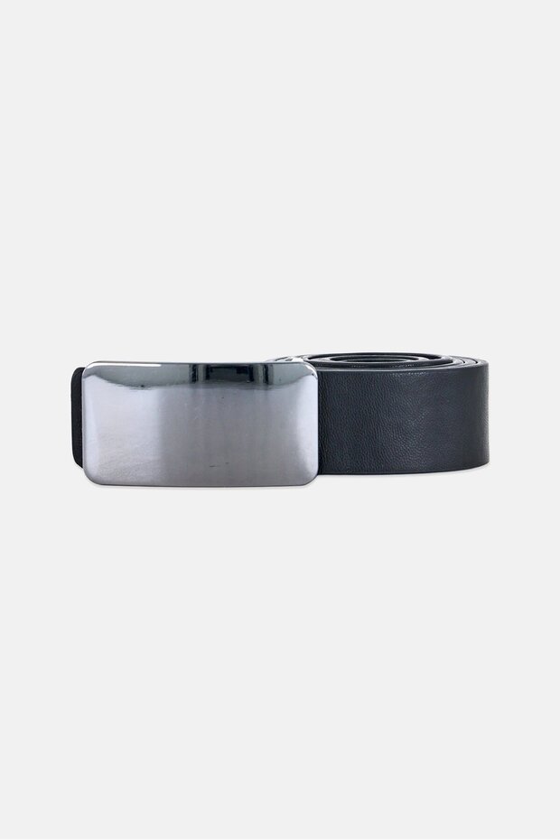 Men Genuine Leather Belt, Black