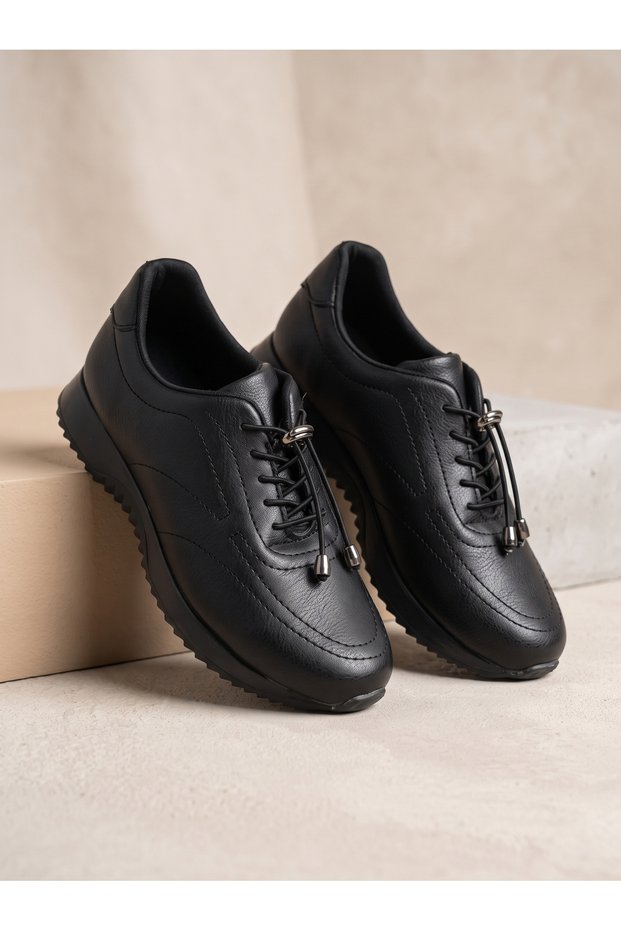 Laceless, Cord-Detail, Orthopedic, Lightweight, Non-Slip Sole, Women's Daily, All-Season Leather Shoes