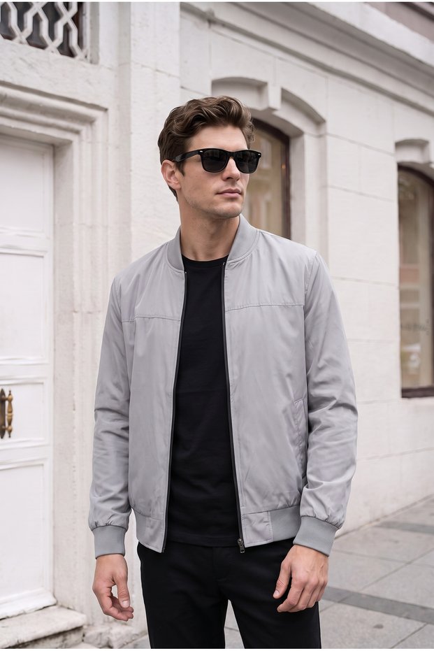 Waterproof Seasonal Basic Bomber Jacket