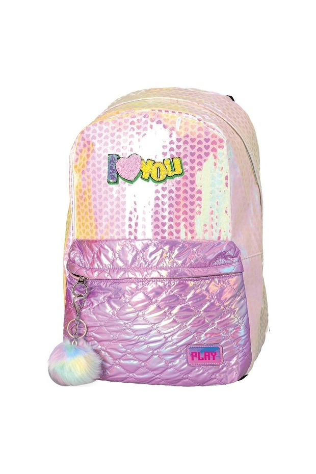 Pop Fashion I Love You School Backpack Girl Child 163113