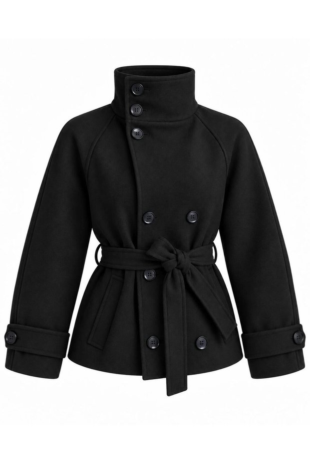 Women's Stand-Up Collar Premium Cashmere Coat