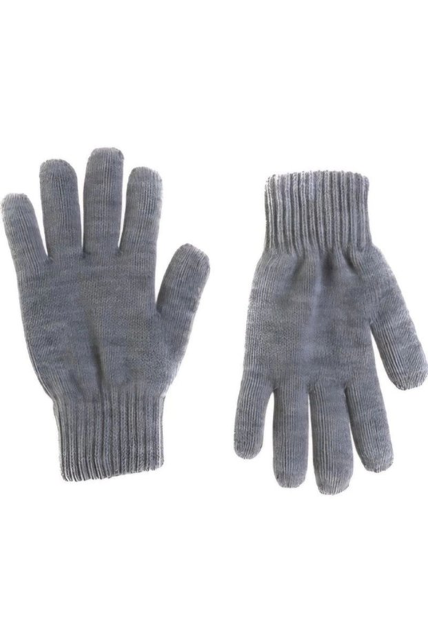 Marchè Bien Men's Knitwear Woven Gloves - Gray