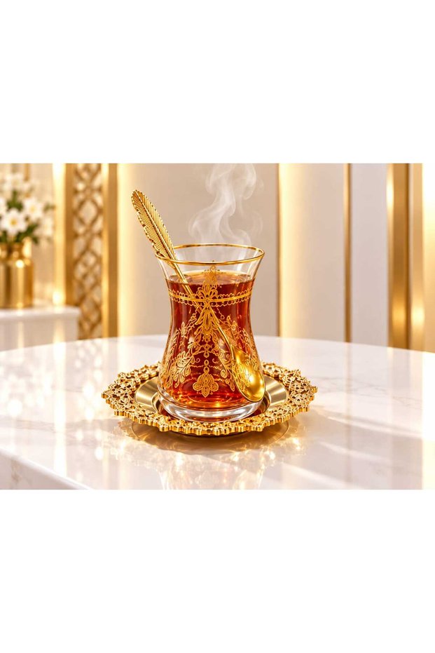 19-Piece High-Grade Original Gilded Pandocraft Stylish Set with Tray