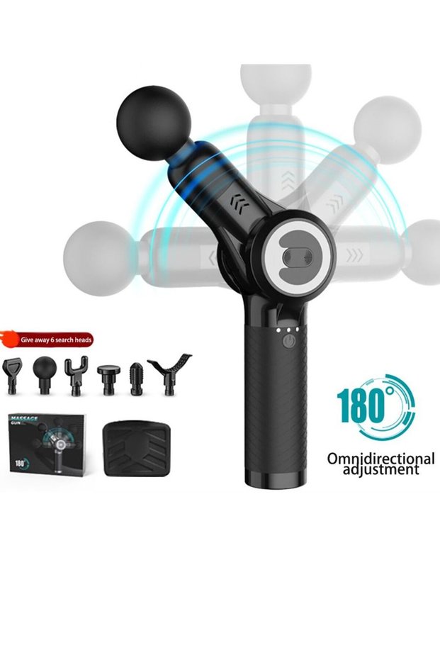 Swivel, 180° Massage Device, 6 Heads, Muscle Relief