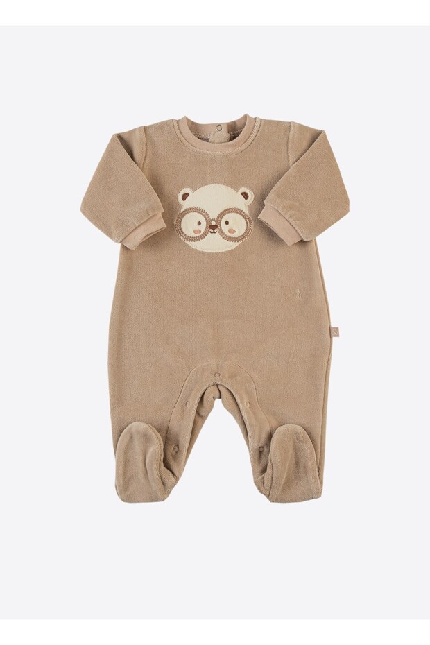 Organic Mr. Toby Bootie Jumpsuit Beige