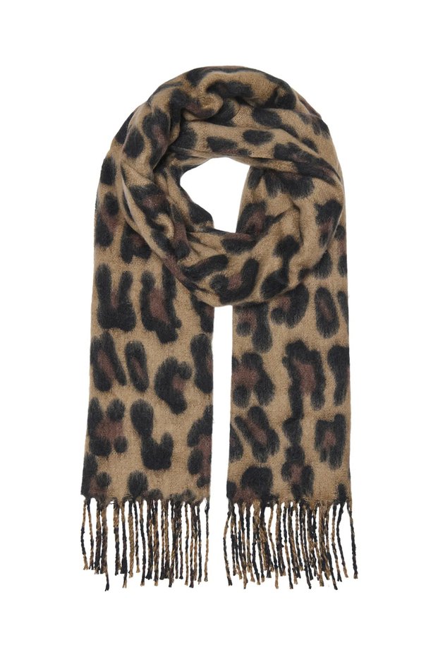 Women's Onlleonora Tasseled Patterned Shawl 15368971 Brown