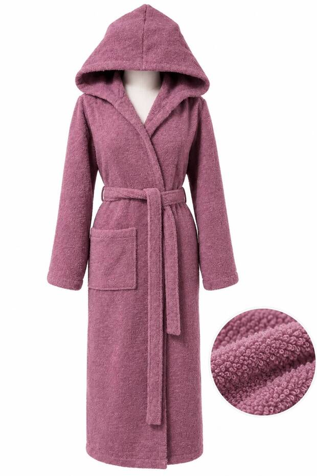 Hooded Cotton Curly Robe – Women's Men's Unisex (M-L-Xl-2Xl-3Xl-4Xl)