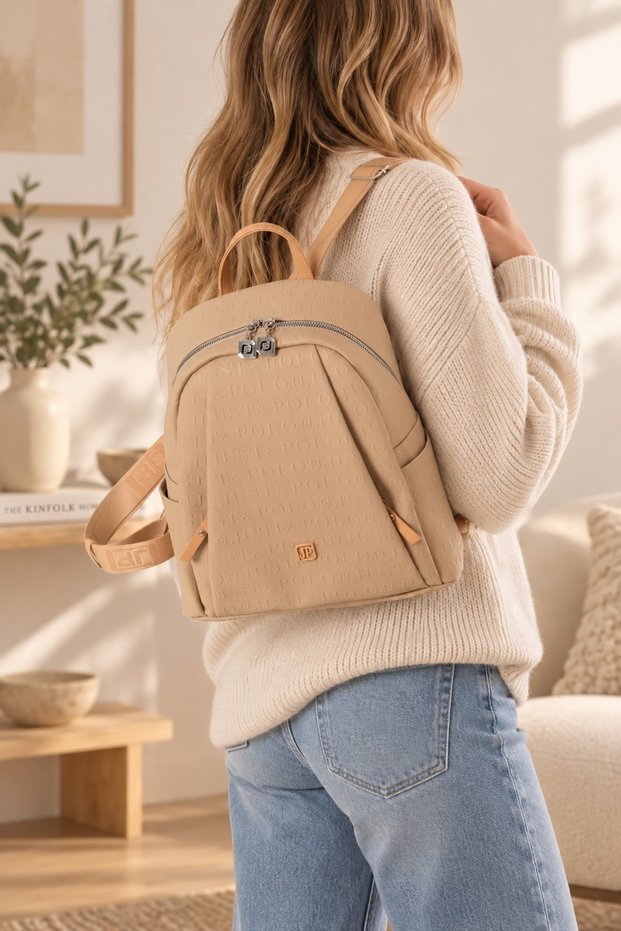 Kum Camel 4040 Original Women's 9-Piece Medium Size Backpack 31X29 cm