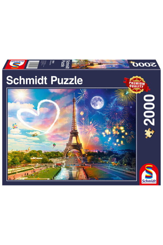 Puzzle: Zi și Noapte - Paris, 2000 piese