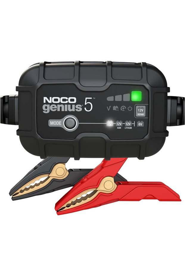 Incarcator inteligent de baterii GENIUS5EU 5A, Negru