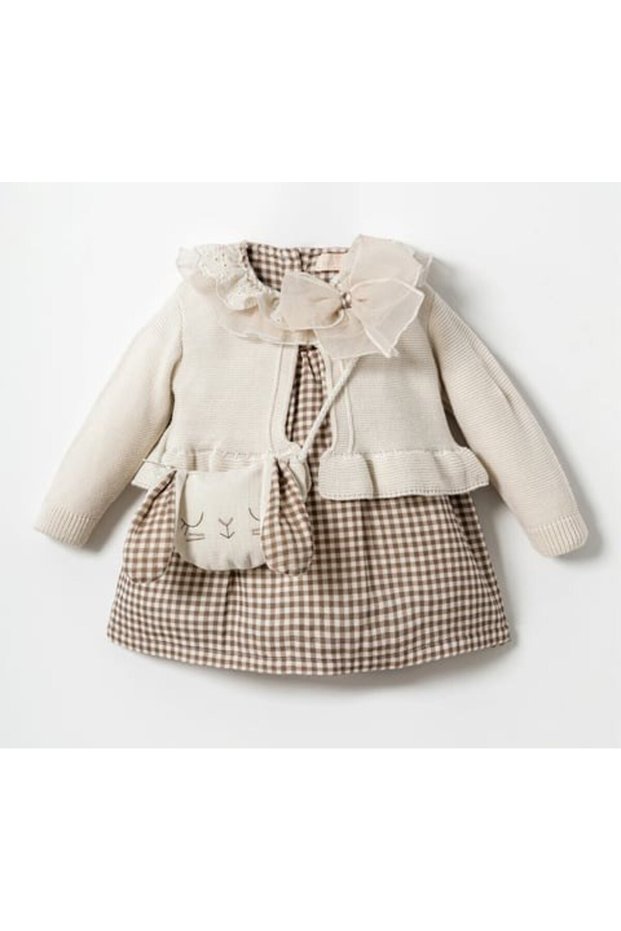 Baby Girl Pitikare Knitwear Cardigan Dress Ccs-2701
