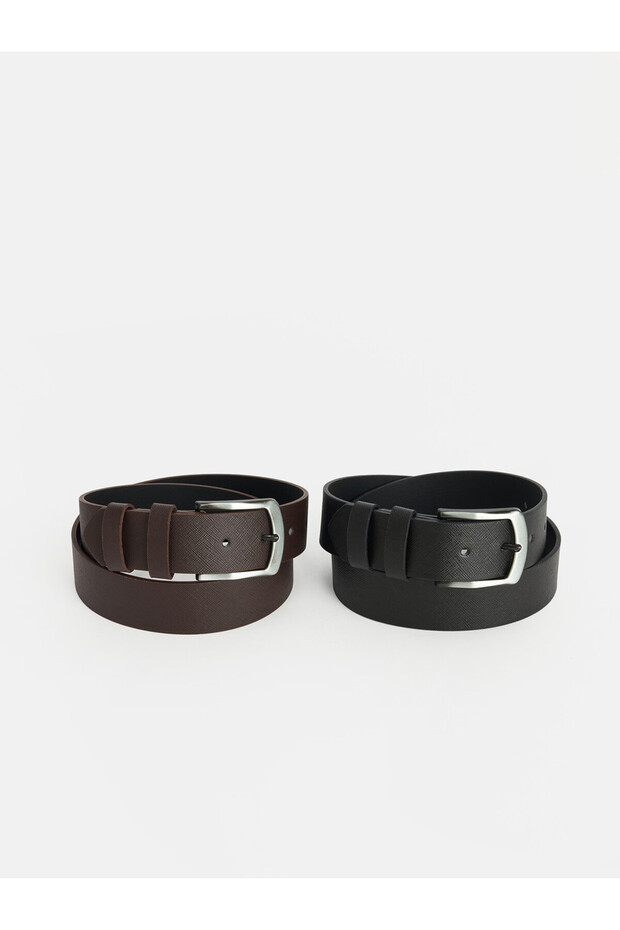 Esvab • Modern & Distinctive 2-Pack Men's Belt Set