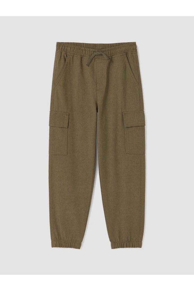 Khaki Boys' Gabardine Cargo Pants