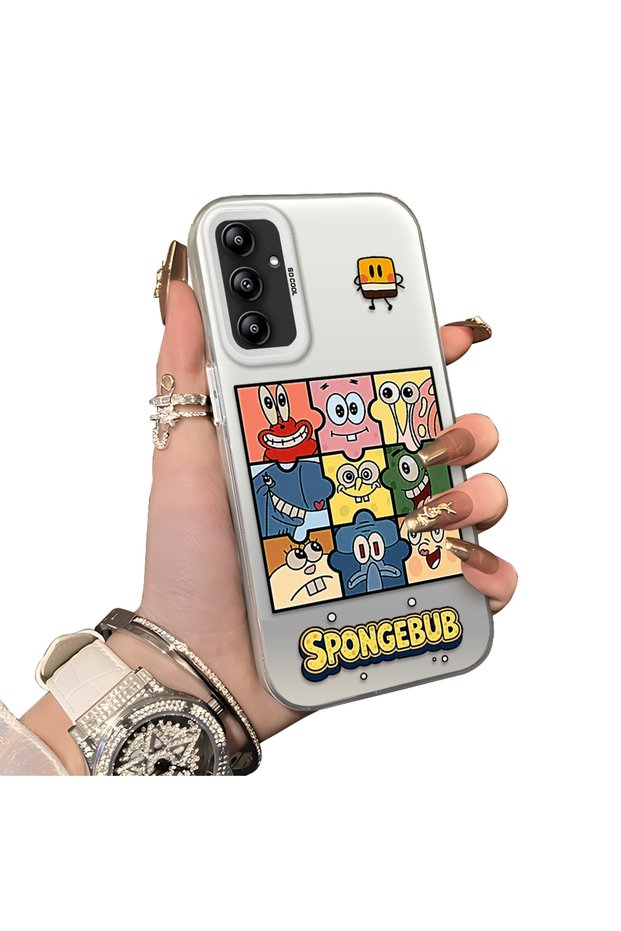 Samsung Galaxy A14 4G/5G Compatible Puzzle Character Collage Pattern Phone Case Shockproof