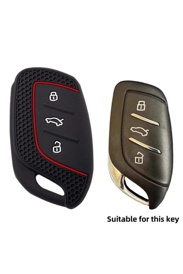 Red Line 3 Buttons Silicone Fob Key Cover Case For MG 4 2023 Mg4 Ev MG HS GT ZS EV ZX MG5 MG6 for Ro