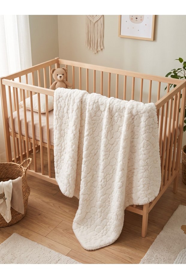 Baby Mosaic Patterned Blanket 90X100 cm Baby Blanket