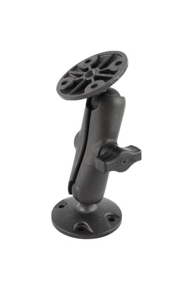 RAM® Universal Composite Double Ball Mount with Two Round Plates