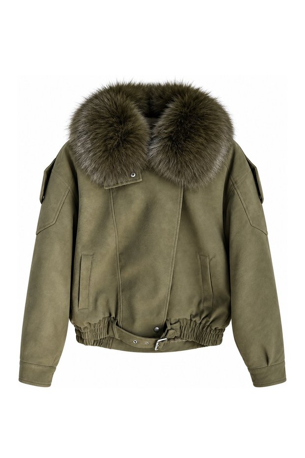Premium Fur Collar and Lined Coat