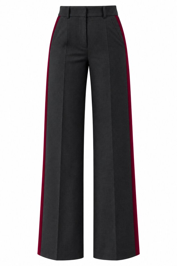 Black Garnished Trousers - 3Y51092