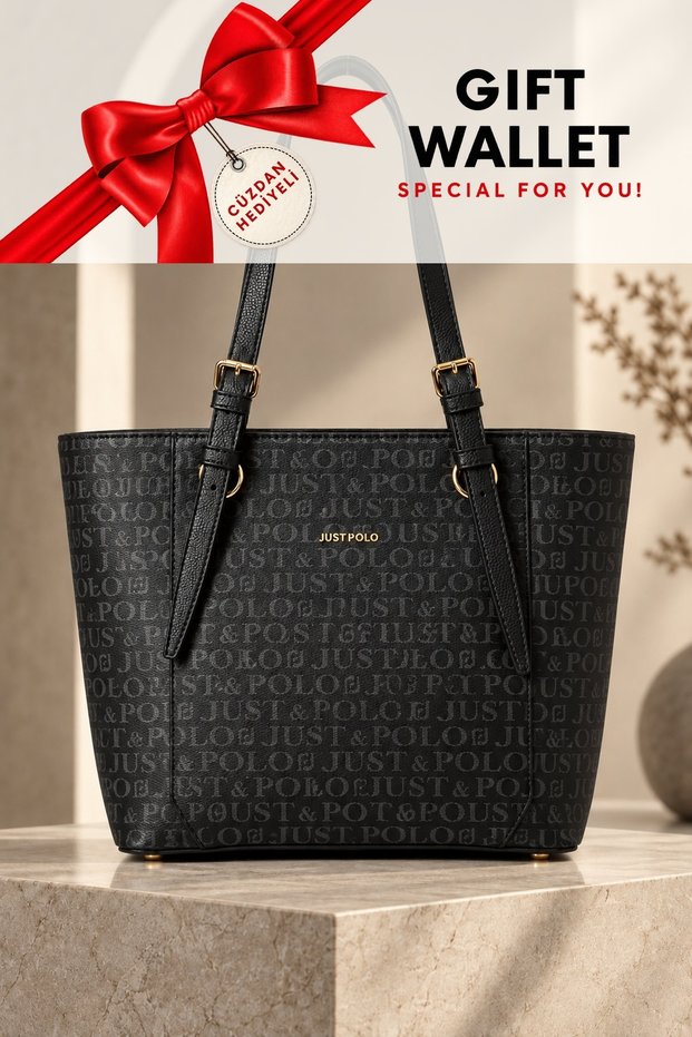 Black wallet women's large size multi-pocket classy model arm bag hand and shoulder bag