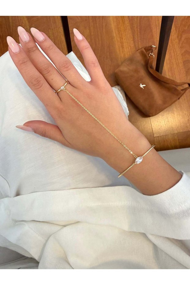 Special Series Marquise Stone Handcuff Şahmeran