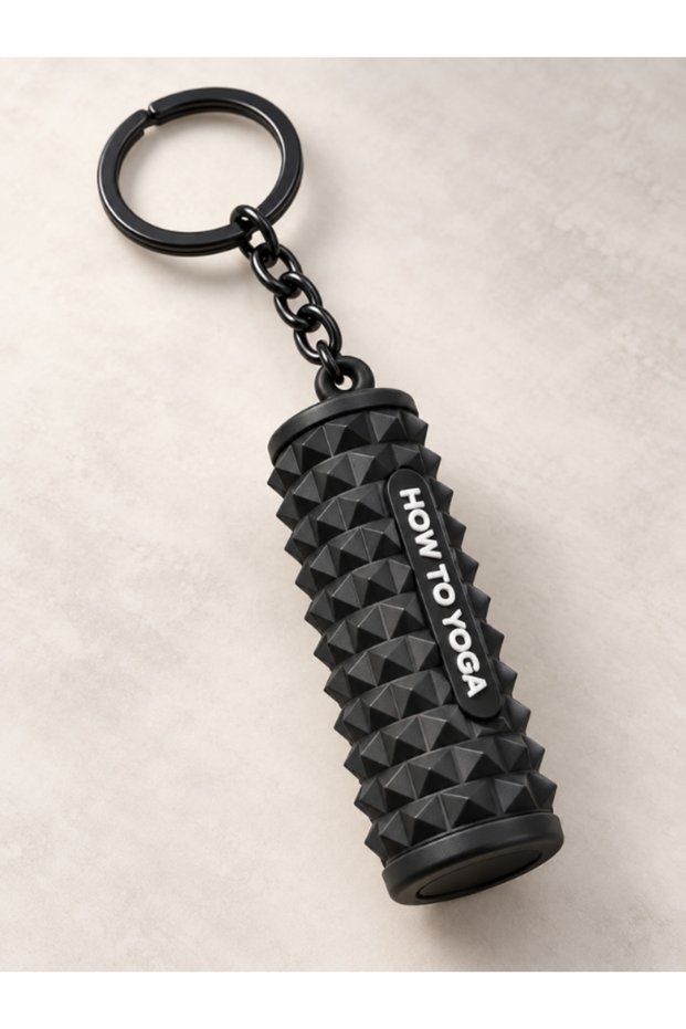 Mini Yoga Roller Figured Keychain – Sports Themed Bag Ornament