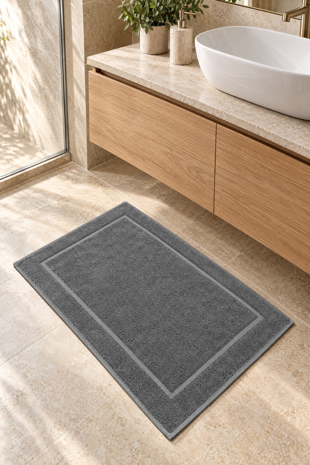100% Cotton Premium Foot Towel | 320Gr, 50X80Cm Bath Mat | Hotel Foot Towel | High Absorbency