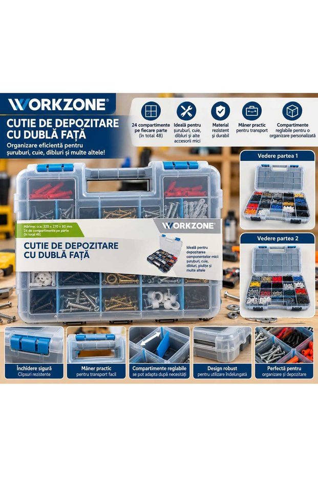 Professional Double-Sided Organizer Box