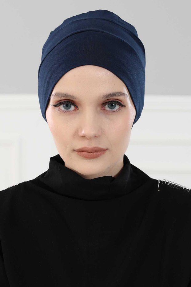 Bere Model Tesettür Bone,B-35 Navy Blue