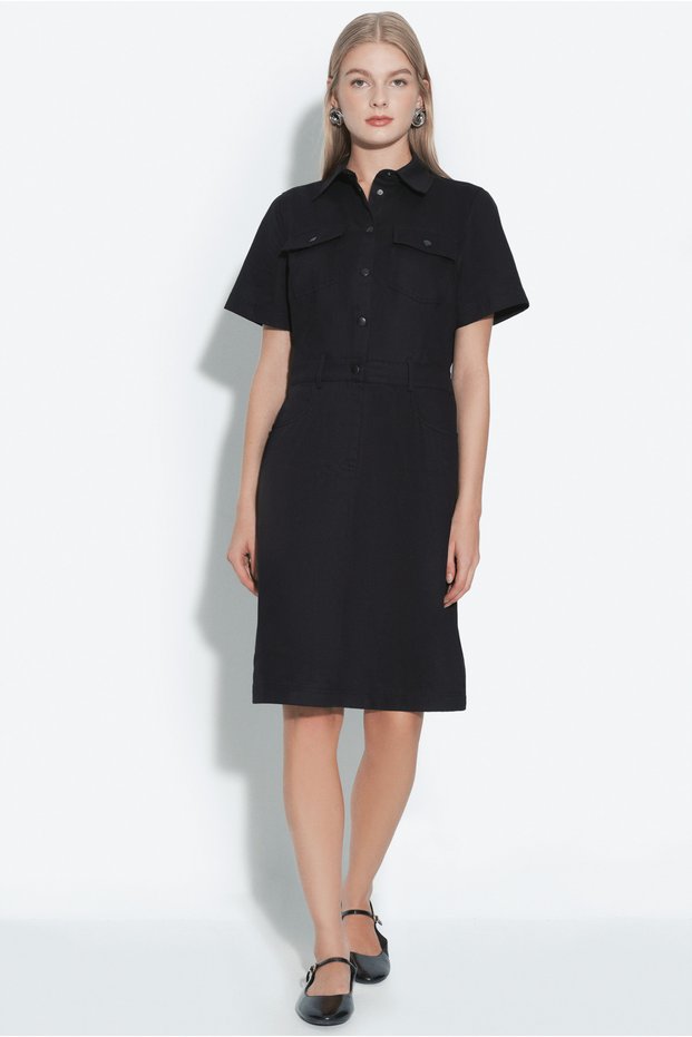 Pocket Detailed Shirt Dress