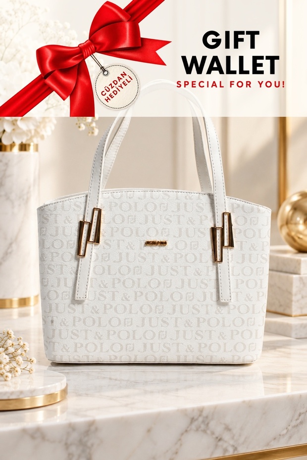 Original New Season Large Size 5-Pocket Hand and Shoulder Bag with White Wallet 28*25 cm