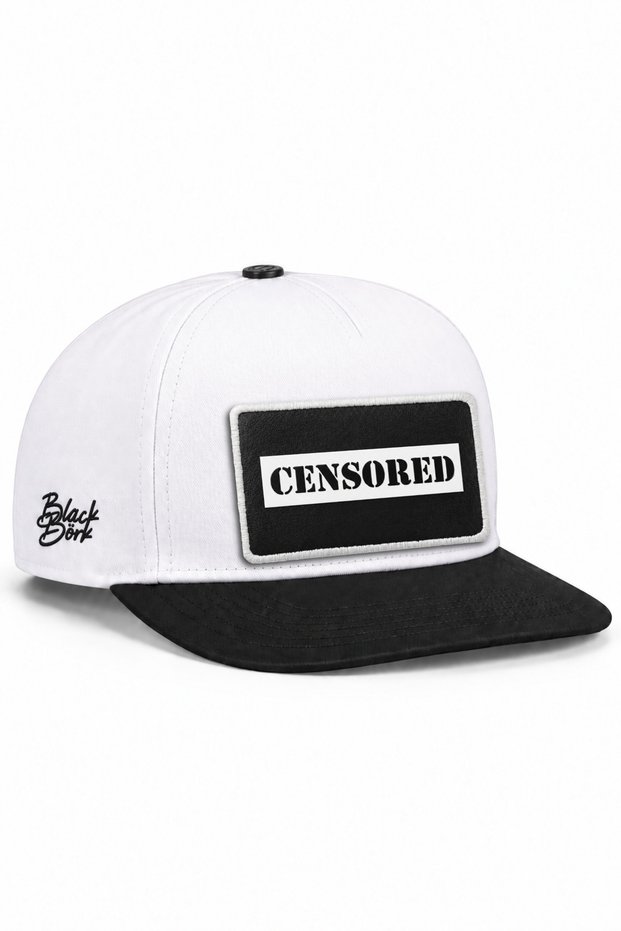 Censored Logo Black-White Hip Hop Hat