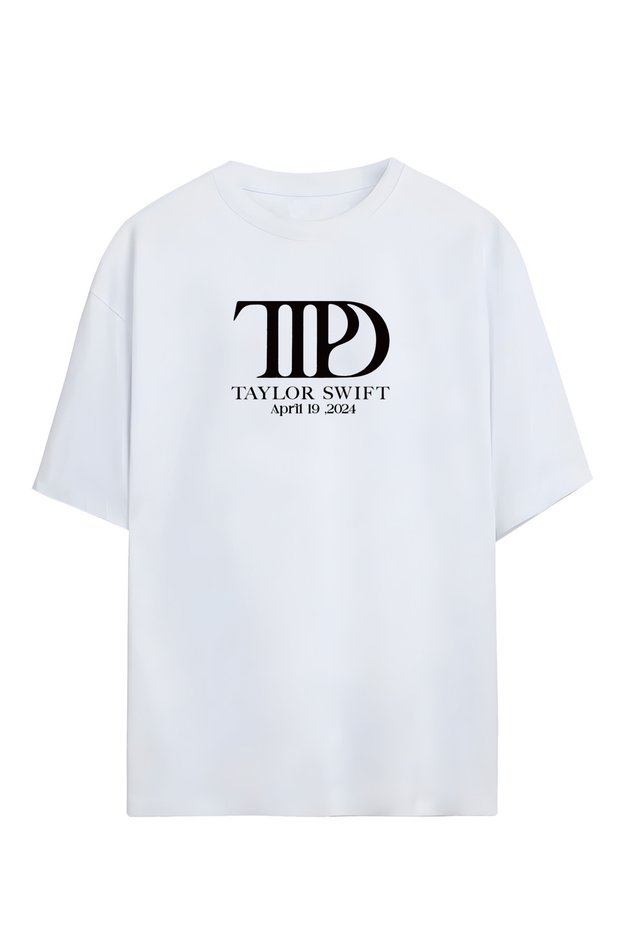 Taylor Swift - the Tortured Poets Department Designed Oversize T-Shirt