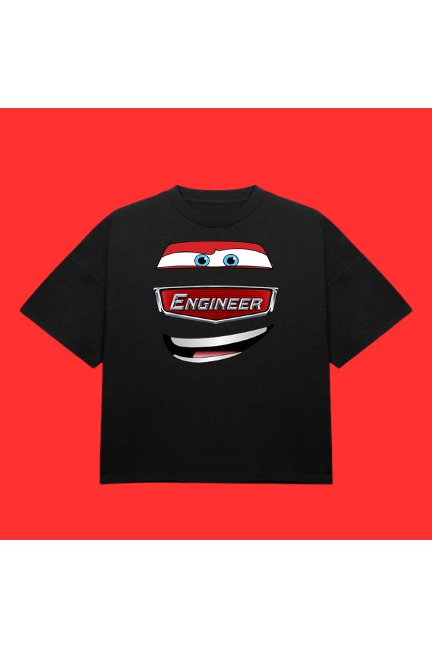 mühendis şimşek mcqueen tshirt