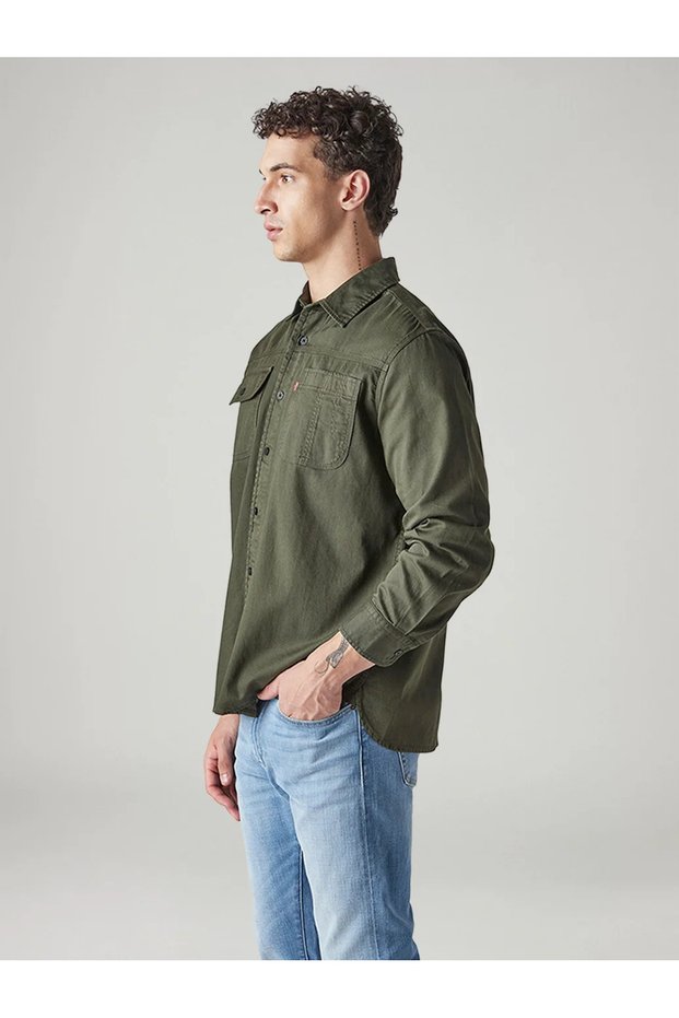 Solid Color, Comfortable Fit, Shirt for Men0061H-0004