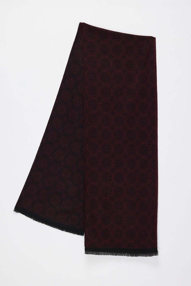 Men's Self-Patterned Shawl Scarf