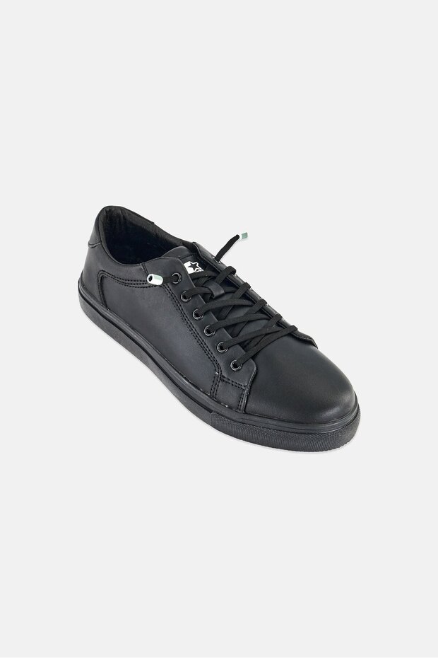 Men Lifestyle Lace Up Outdoor Shoes, Black