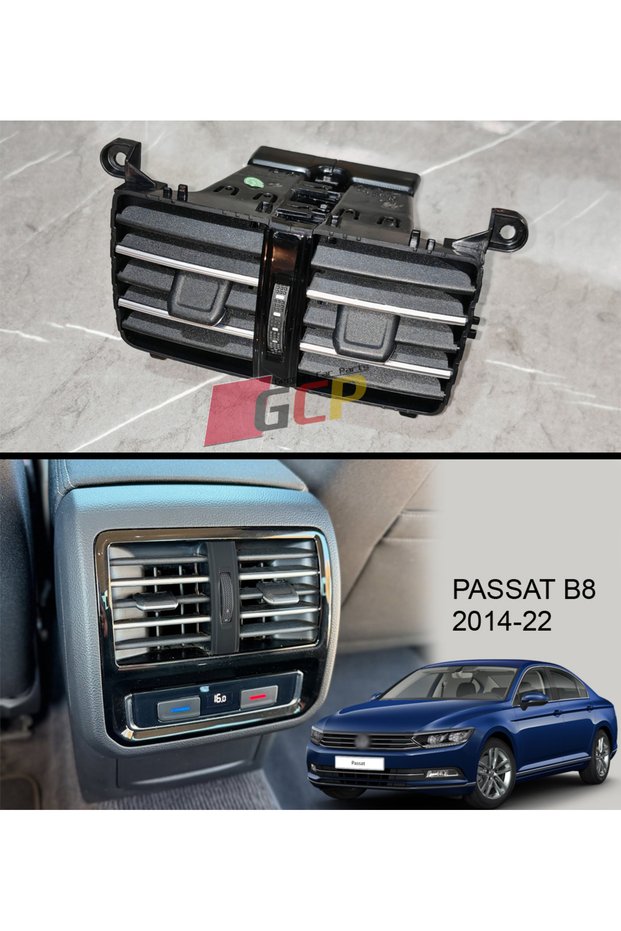 Passat B8 Rear Heater Air Conditioning Grille - Passat B8 Rear Passenger Vent