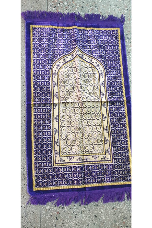 Mavi Kadife Seccade - 3