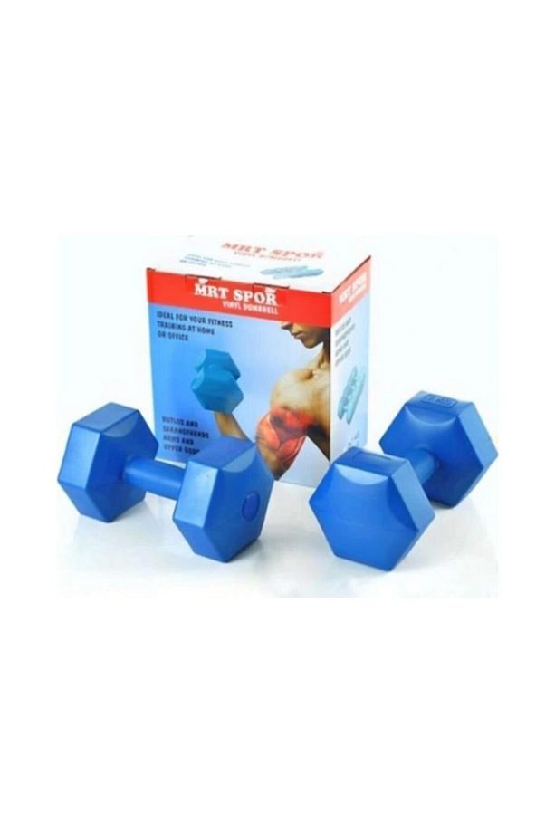 Yüksek Kalite Içi Demir Tozu Dambıl Ağırlık Seti 3x2 kg Dumbell Set - 1