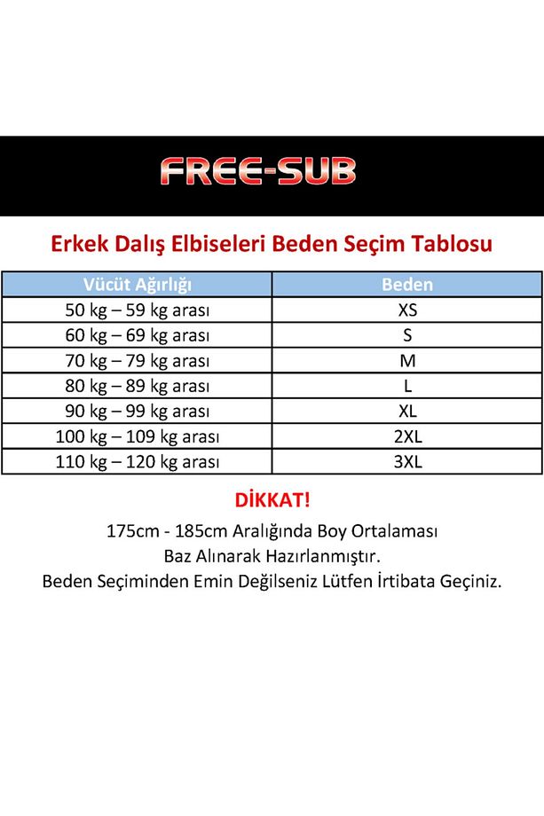 5mm Diving Tek Parça Scuba Tüplü Dalış Elbisesi - 8