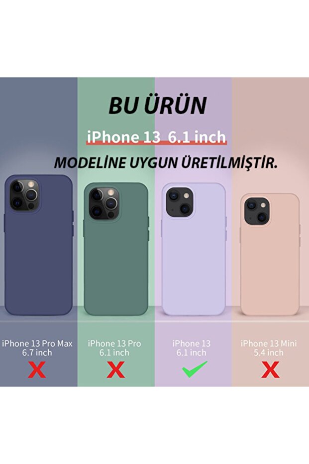 حافظة سيليكون سائلة سوداء متوافقة مع هاتف آيفون 13 - 3