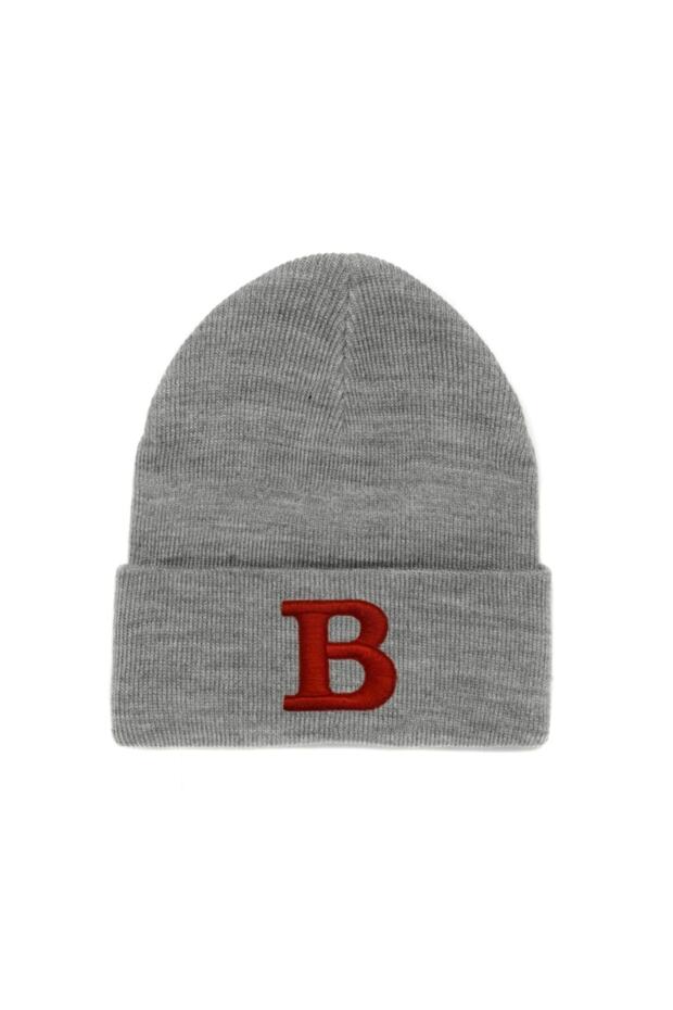 Red B Embroidered Double Layer Luxury Beret