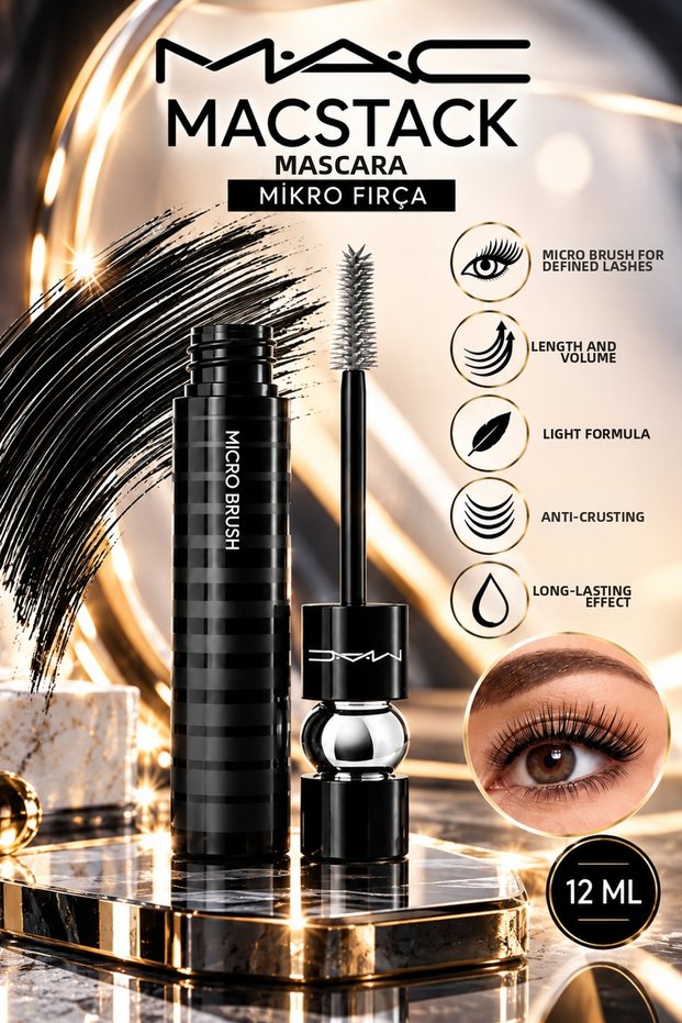Macstack Anti-Clumping Volume and Length Effect Mascara 12 ml