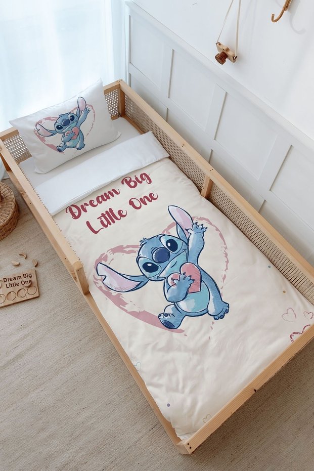 Montessori Duvet Cover and Fitted Sheet Set - Cartoon Series - Cute Blue Creature